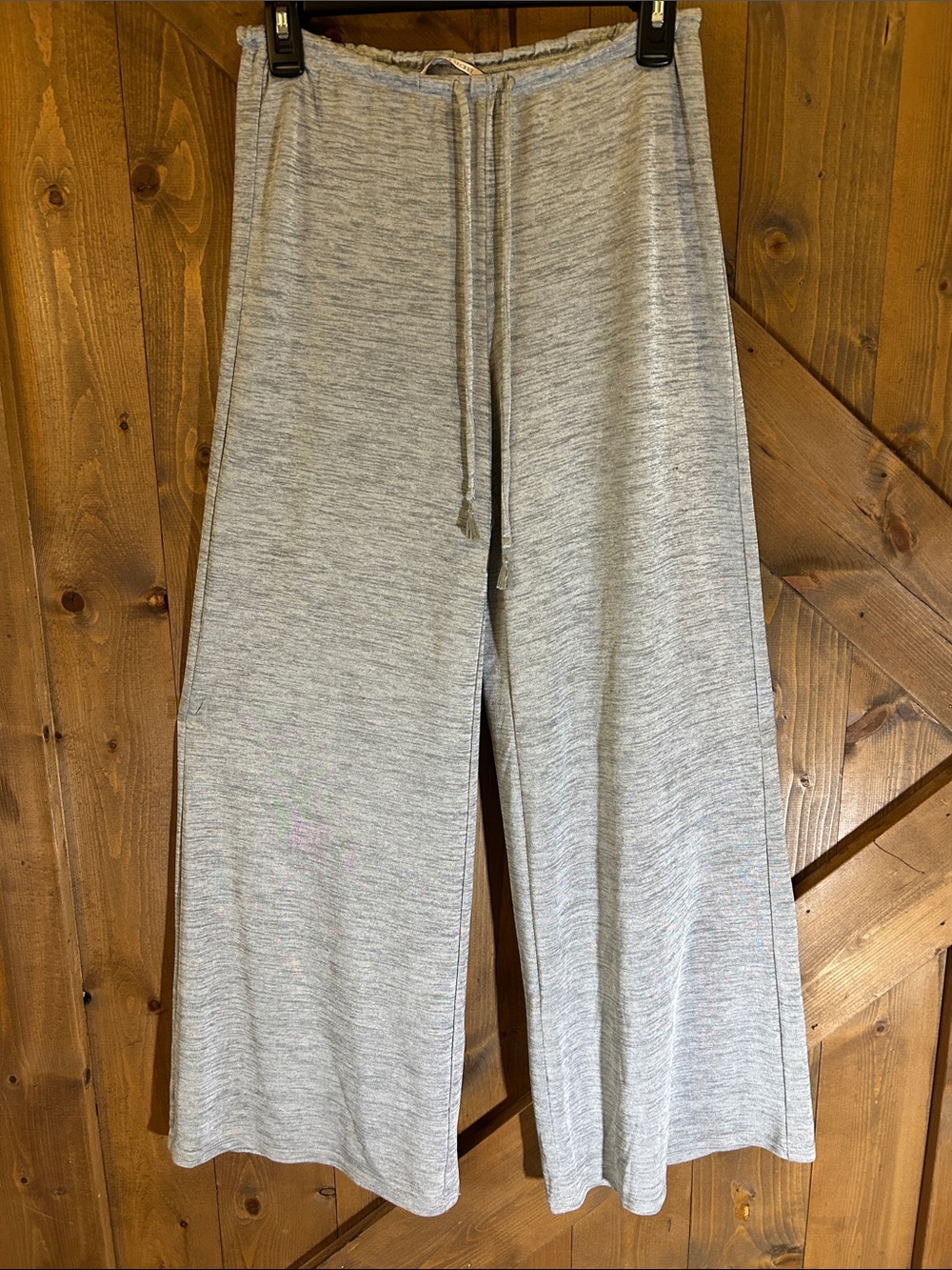 Victoria's Secret Light Gray Wide Leg Lounge Pants